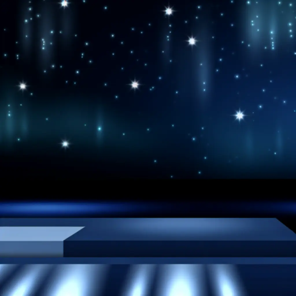 Kolekcja Nocna Aurora – granatowe tło i chłodne świetlne akcenty