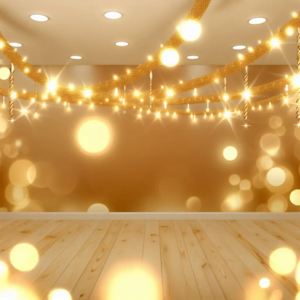 Kolekcja Złoty Blask – złote girlandy i ciepłe światła LED