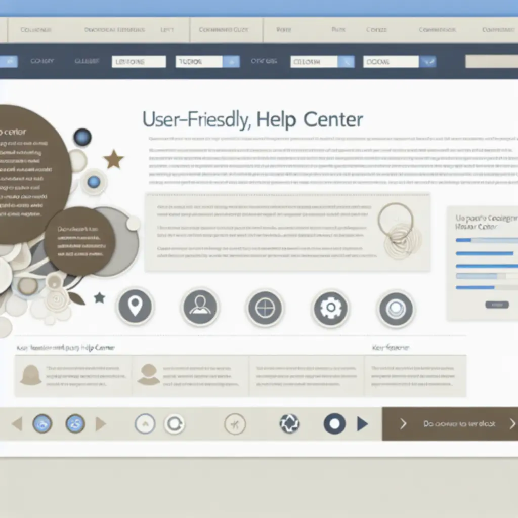 Zrzut ekranu centrum pomocy z poradnikami i FAQ